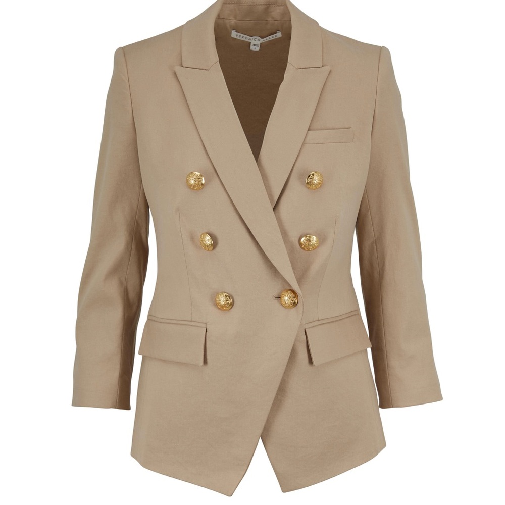 Veronica Beard Empire Linen Blend blazer